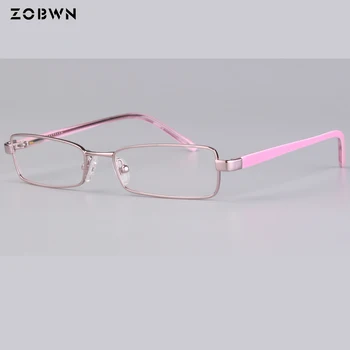 Vysoká Kvalita jednoduché rámy Žien Kovový Rám Značky Dizajnér okuliare Oculos De Sol ružovej farby dámy, dievčatá, malé rám marca