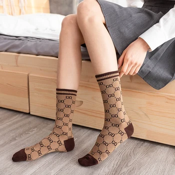 Vysoká Kvalita Retro List Ísť Muži Ženy Ponožky Bavlna Harajuku Streetwear Módy Japonci Radi Vtipné Kawaii Žena Trubice Ponožky