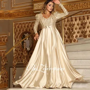 BAZIIINGAAA Luxusné 2021 Strany Elegantná Žena Večerné Šaty Plus Veľkosť Slim Vytlačené Dlhé Večerné Šaty Niekedy Pekné Šaty