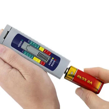 Digitálny Batérie Kapacita Diagnostický Nástroj Batérie Tester LCD Displej Kontrola AAA AA Tlačidlo Bunky Univerzálny Tester