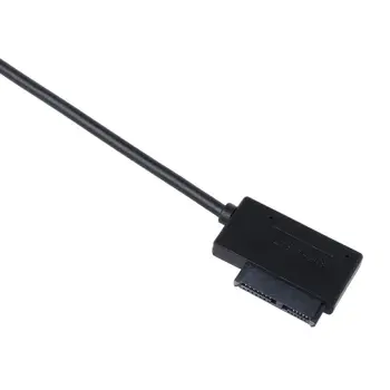 Dual USB 2.0 7+6 Pin Tenká Slim SATA Kábel, Adaptér pre Notebook Notebook ODD